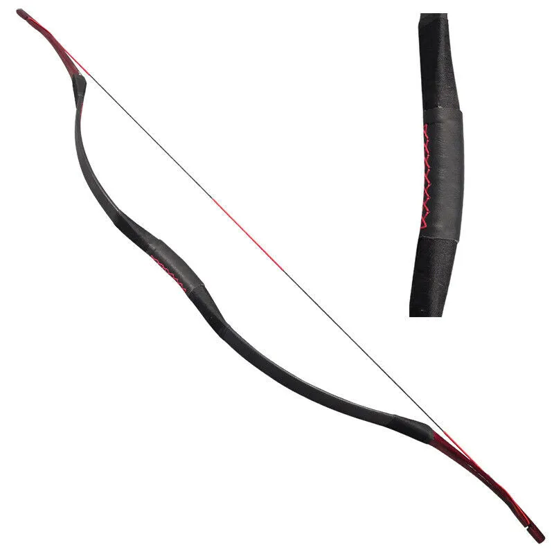 🎯25-55lbs Traditional Recurve Bow Longbow Mongolian Horse