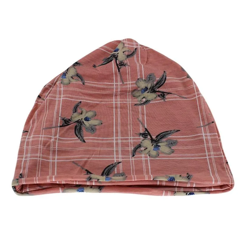 Abstract Flowers Beanie Hat