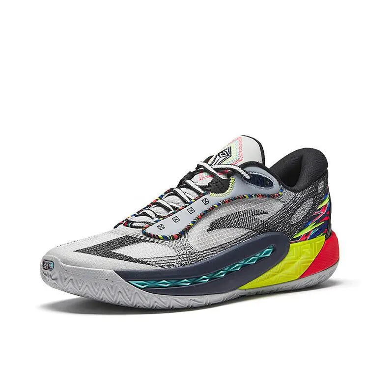 Anta Shock Wave 6 - Gray/Yellow/Red