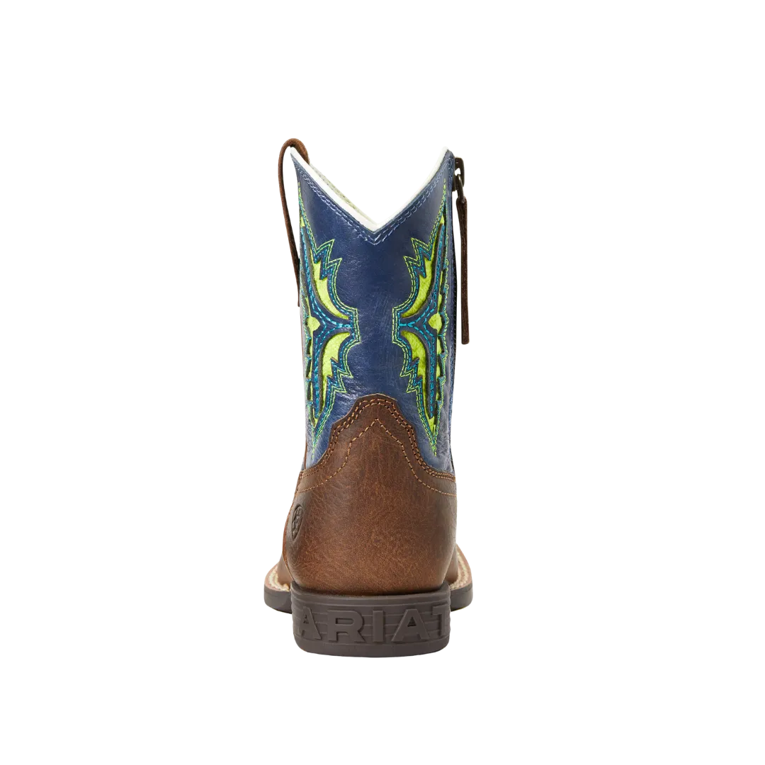 Ariat Kids Koel VentTEK Wide Western Rowdy Rust Square Toe Boot