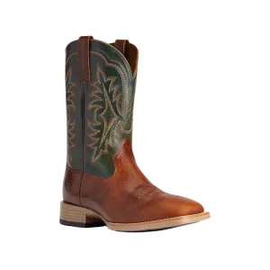 Ariat Men's Ryden Brown & Green Cowboy Gingersnap Boots