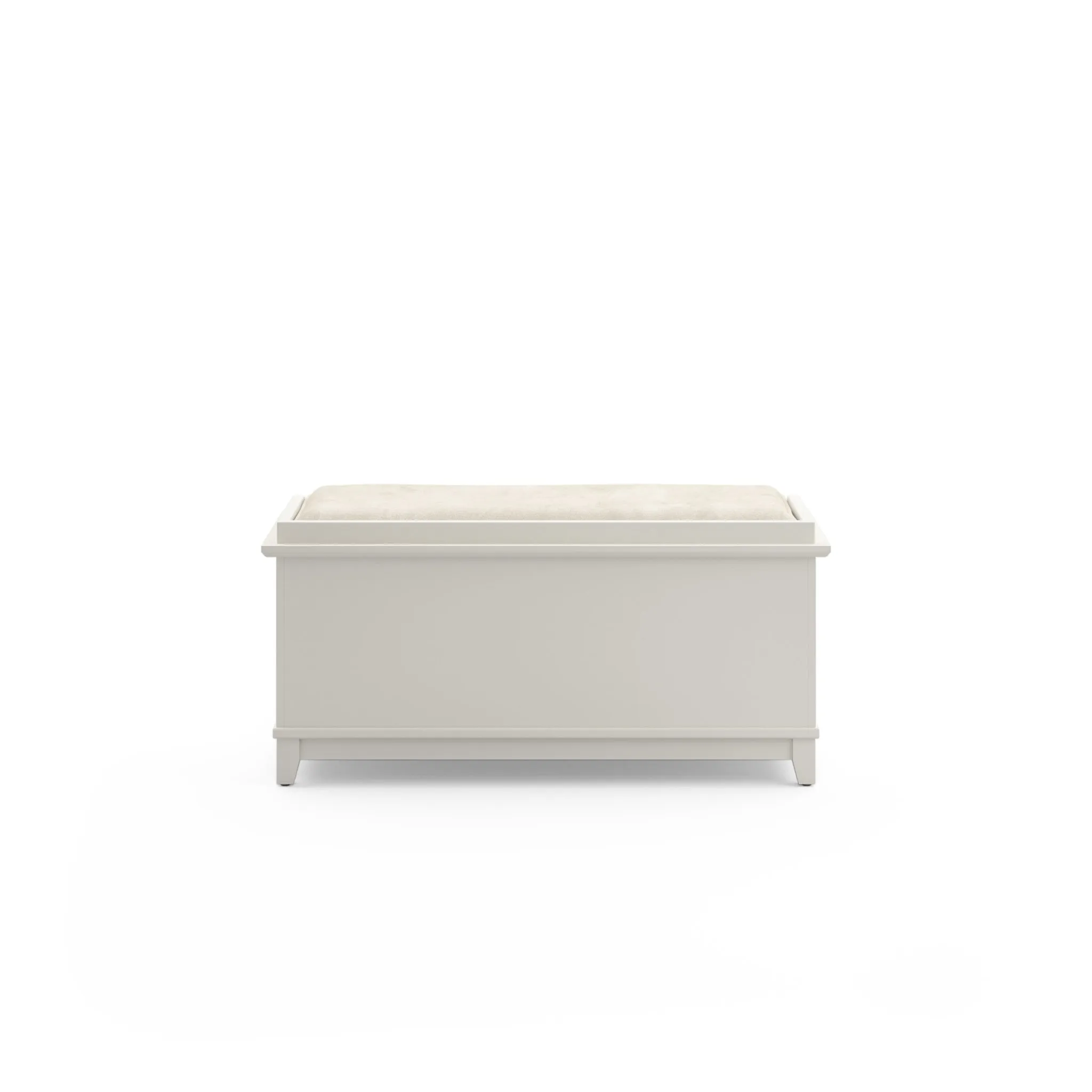 Arts & Crafts Off-White Storage Bench