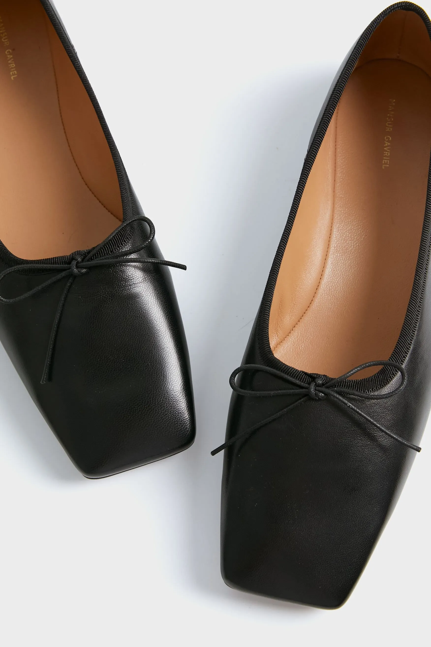 Black Square Toe Ballerina