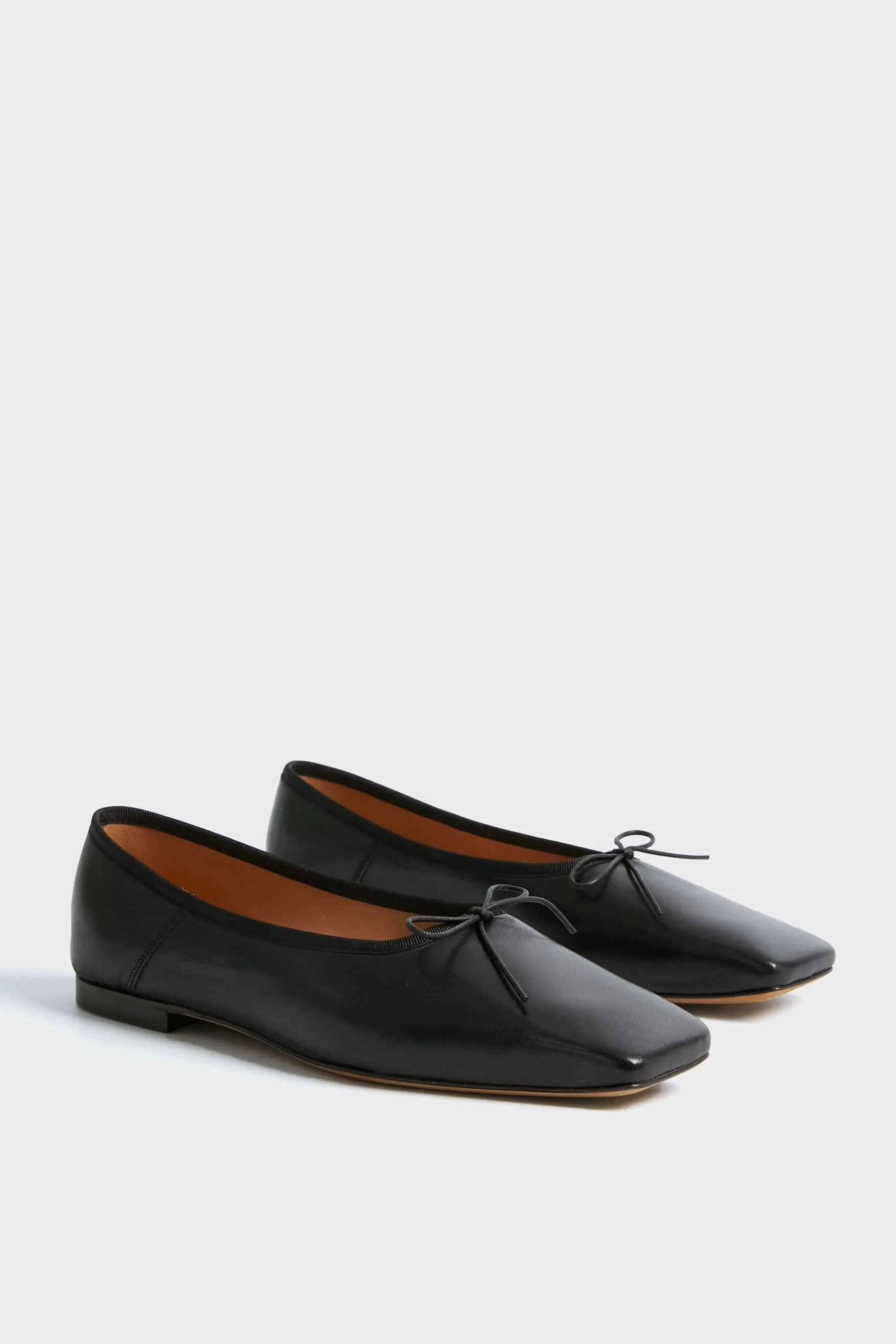 Black Square Toe Ballerina