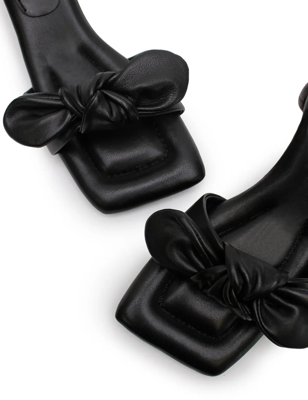 Bow Kitten Heel | Black