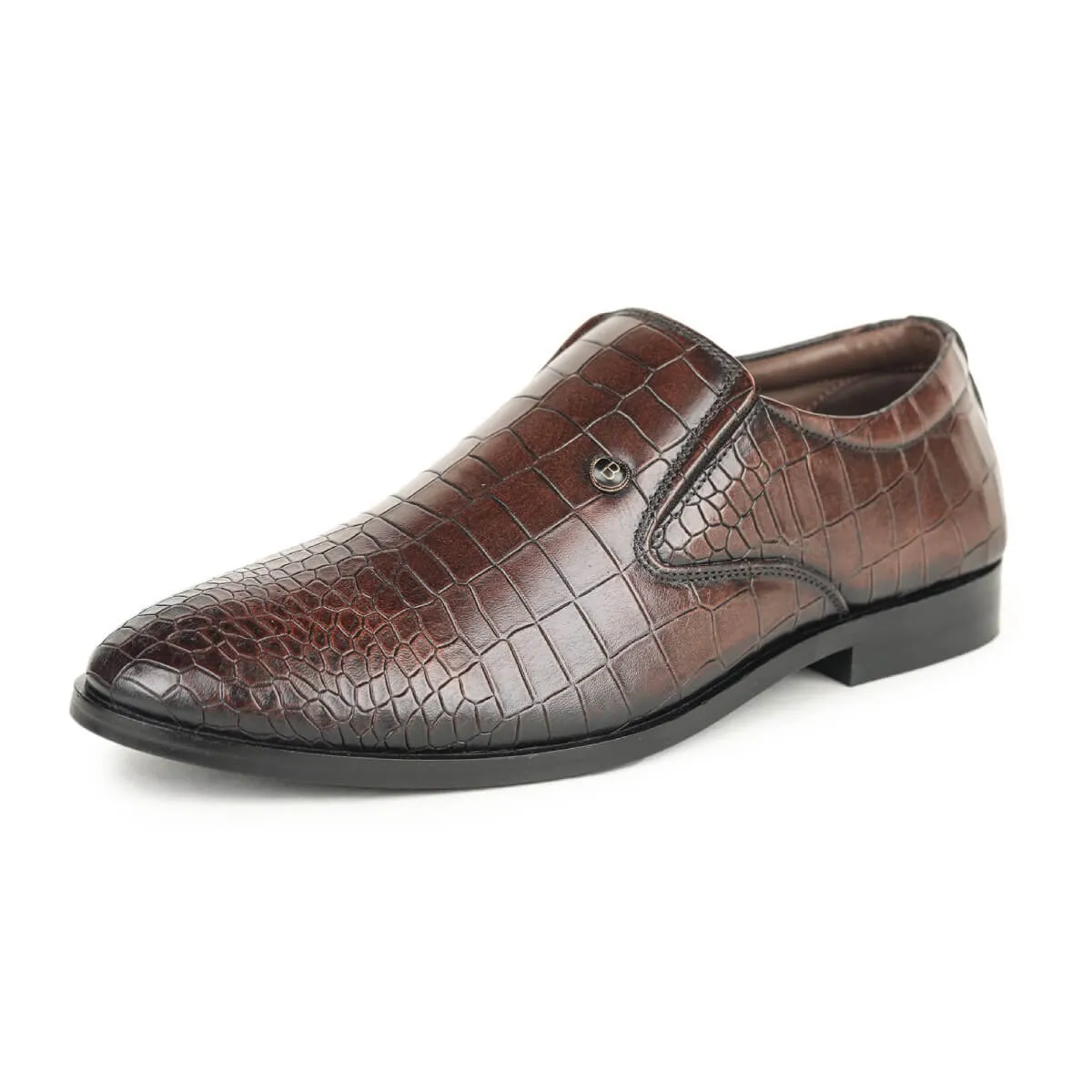 Britmen CP-11 Exotic Crocodile Print Loafers