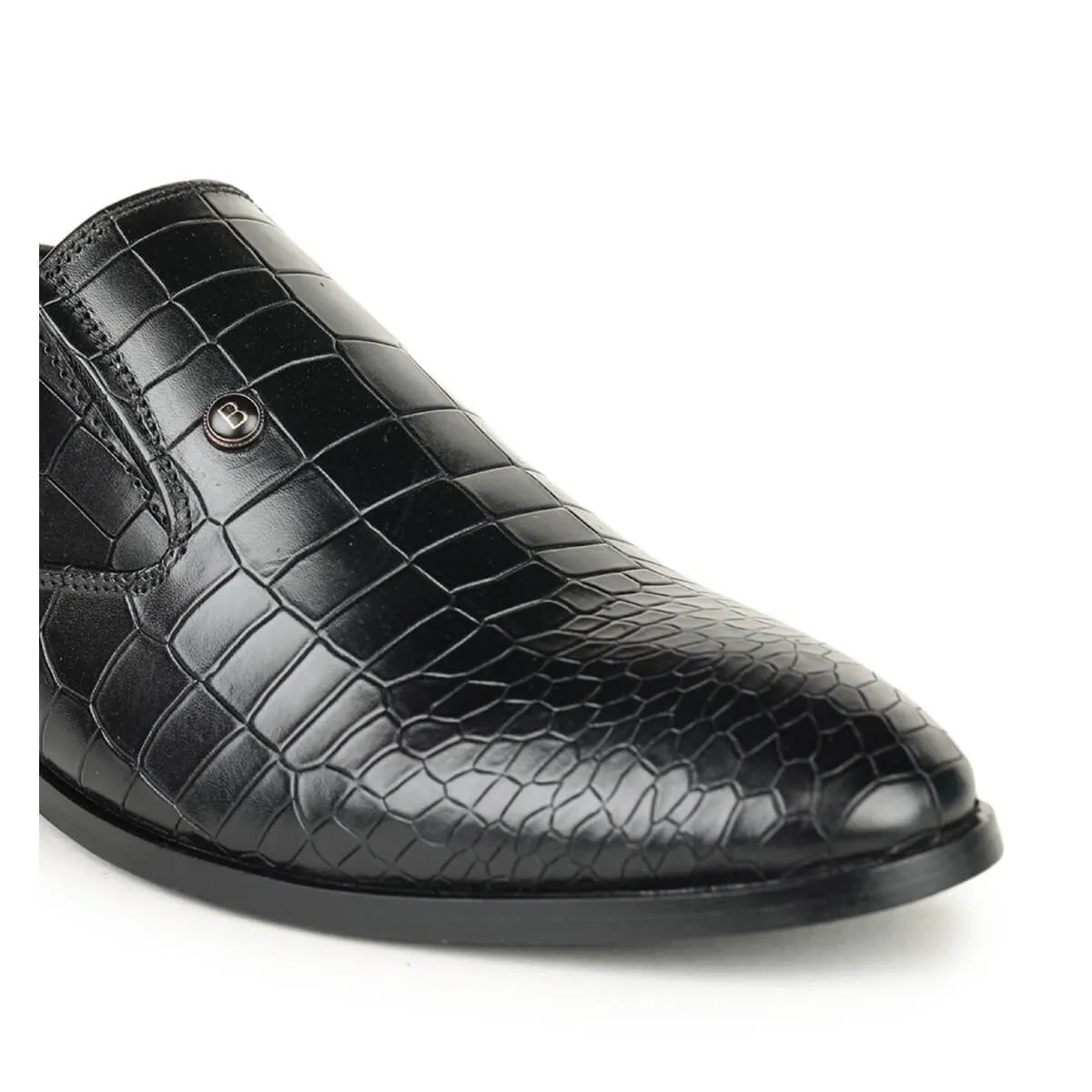 Britmen CP-11 Exotic Crocodile Print Loafers