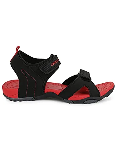 Campus Kids Boys String-K BLK-RED Outdoor Sandals -12 UK/India