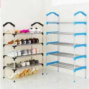 Canvas standing shoe rack shoes