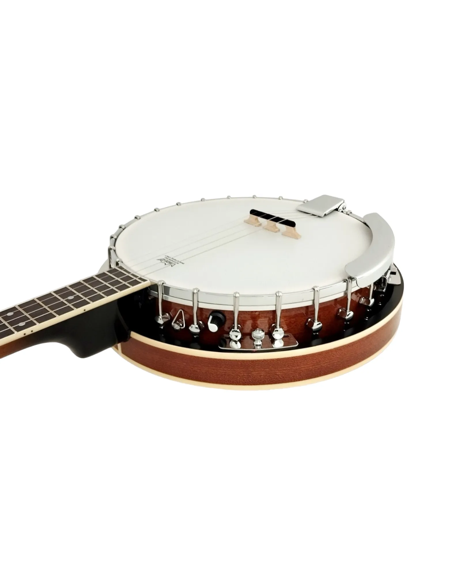 Caraya 4-String Mahogany Body Resonator Tenor Banjo 19 fret - Natural BJ004EQ1