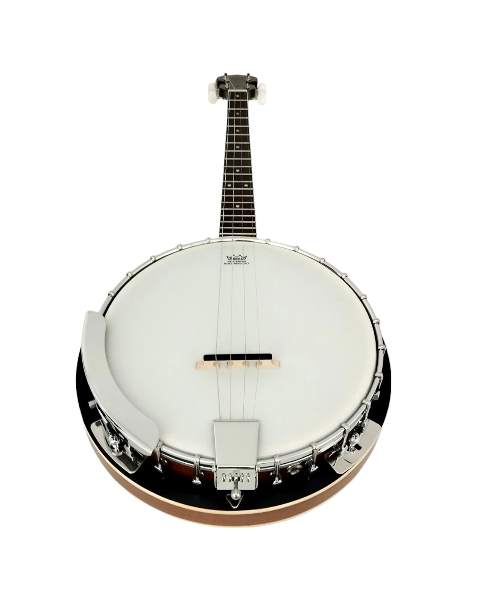 Caraya 4-String Mahogany Body Resonator Tenor Banjo 19 fret - Natural BJ004EQ1