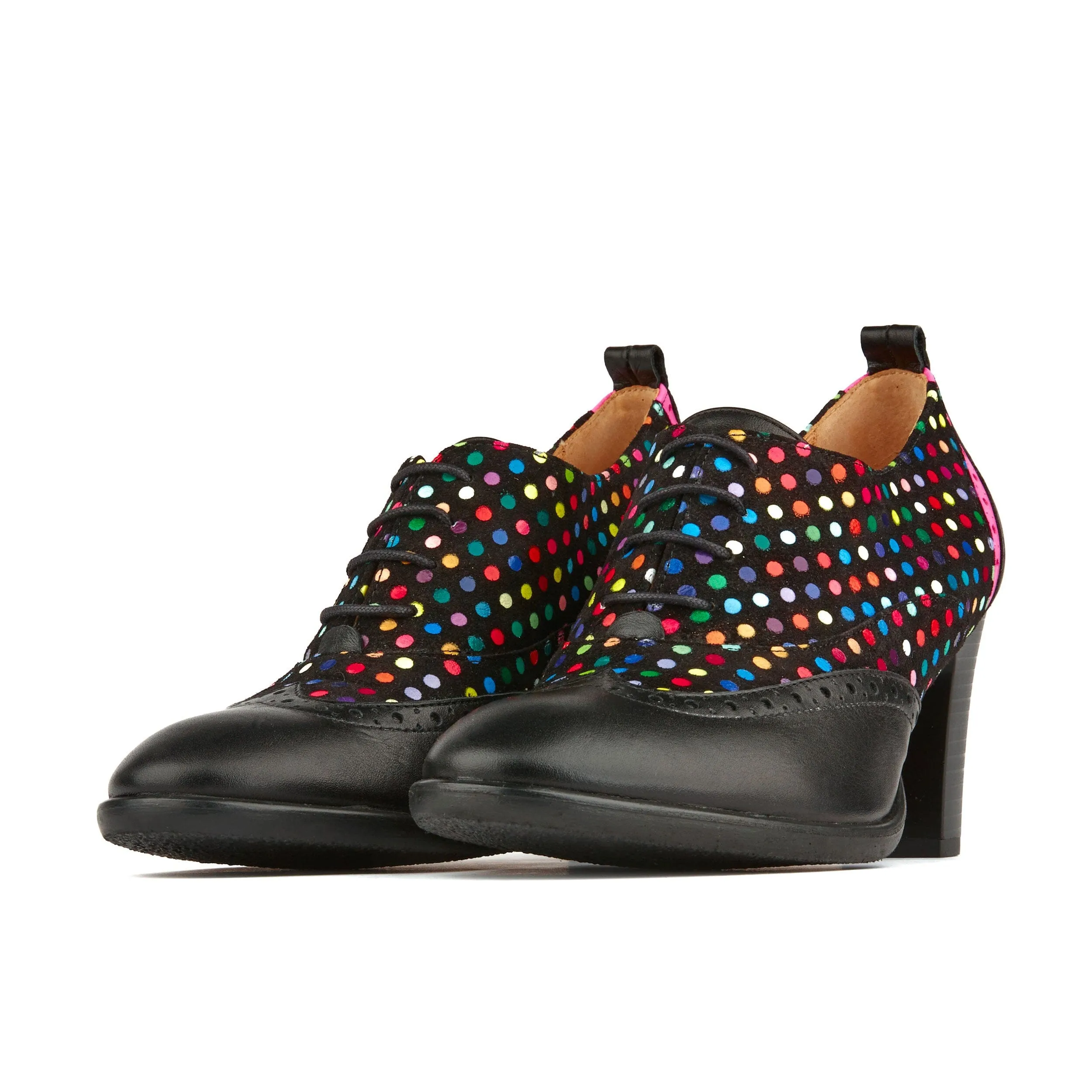 Casino - Black & Pink & Multi Disco Dots