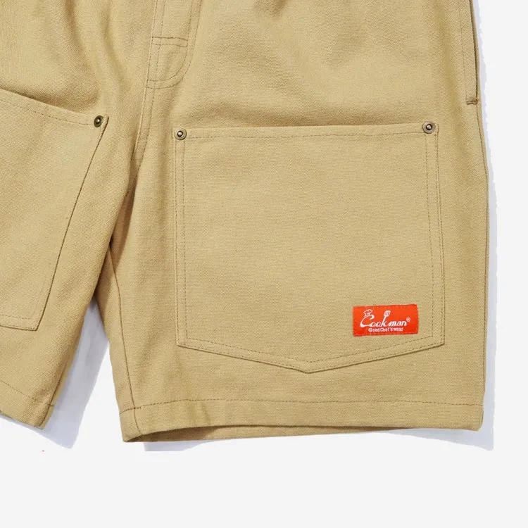 Chef Shorts Front Pocket - Canvas Peanut