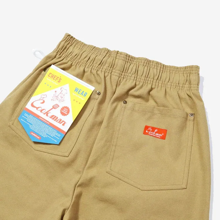 Chef Shorts Front Pocket - Canvas Peanut