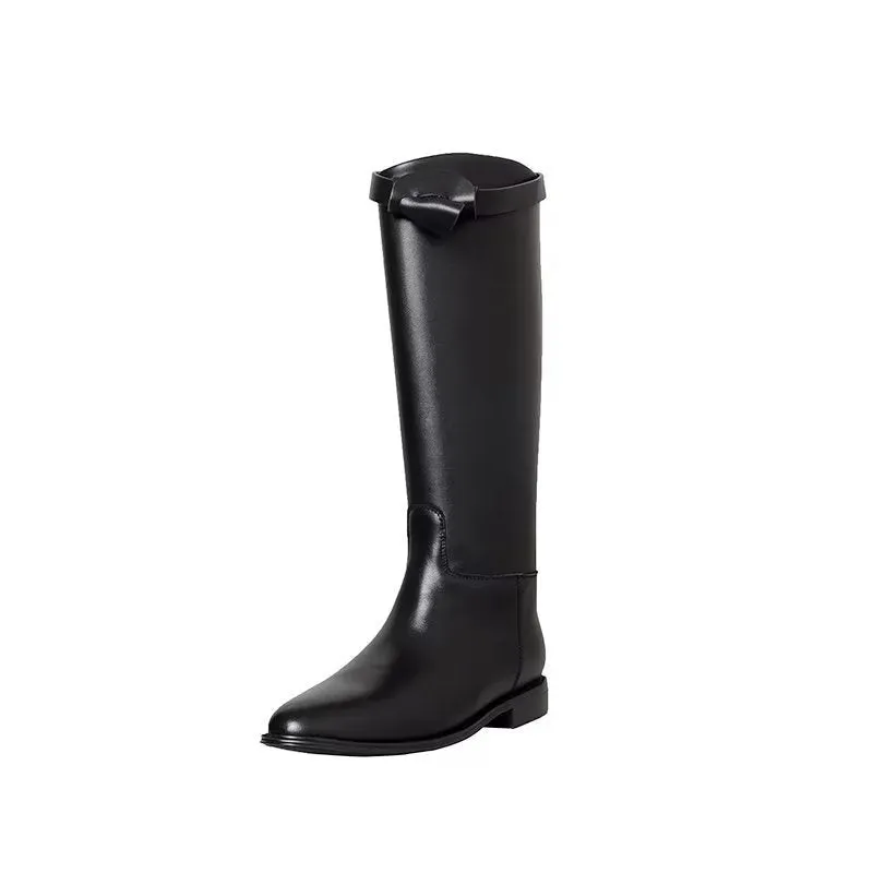 ChicLux Autumn Chic Knee-High Boots