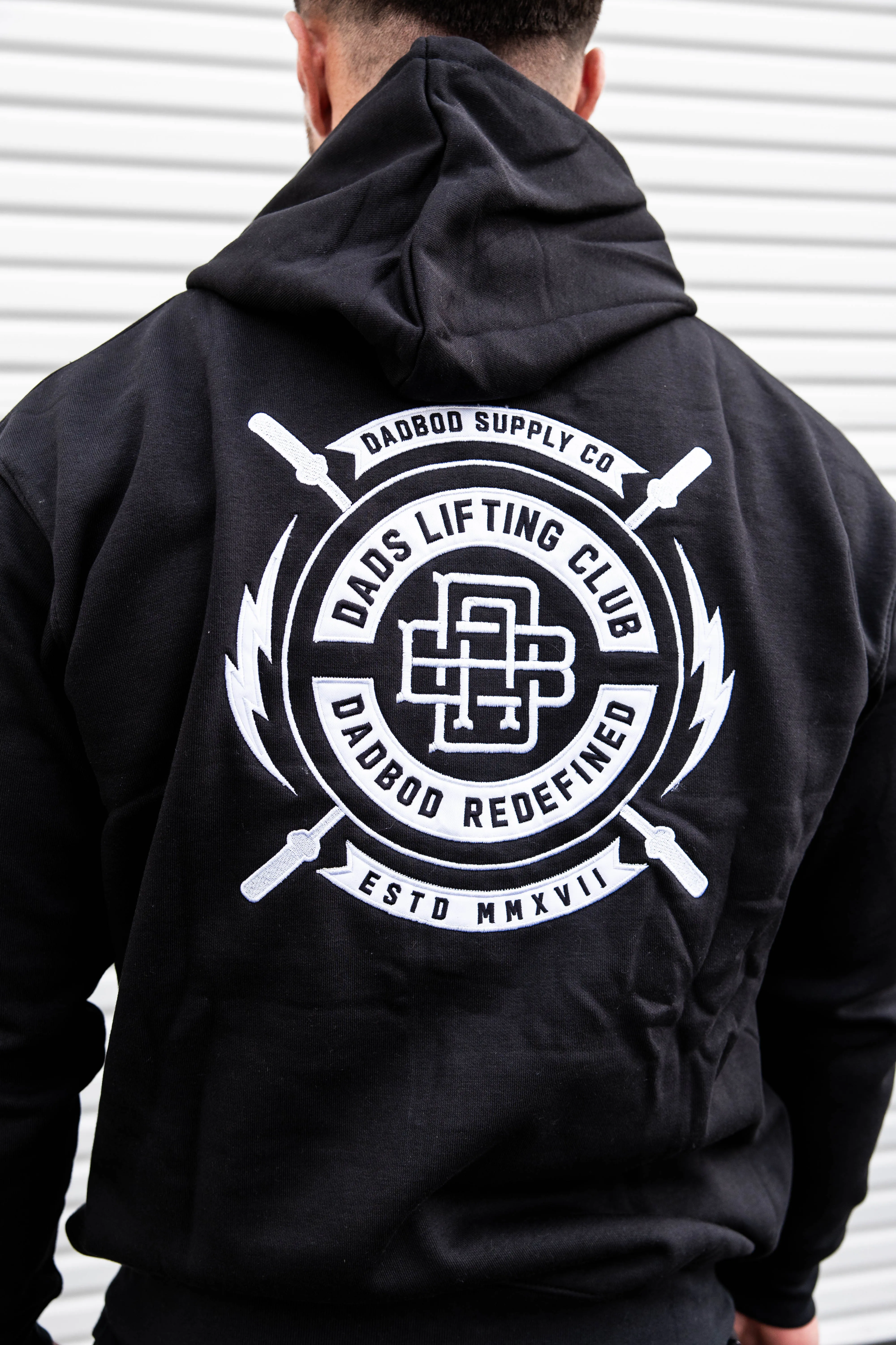 Dads Lifting Club Zip Up Hoodie - Black Friday Drop