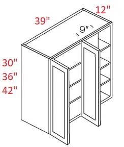 EB22-WBC39/4242 Elegant Dove Assembled Wall Blind Corner Cabinet