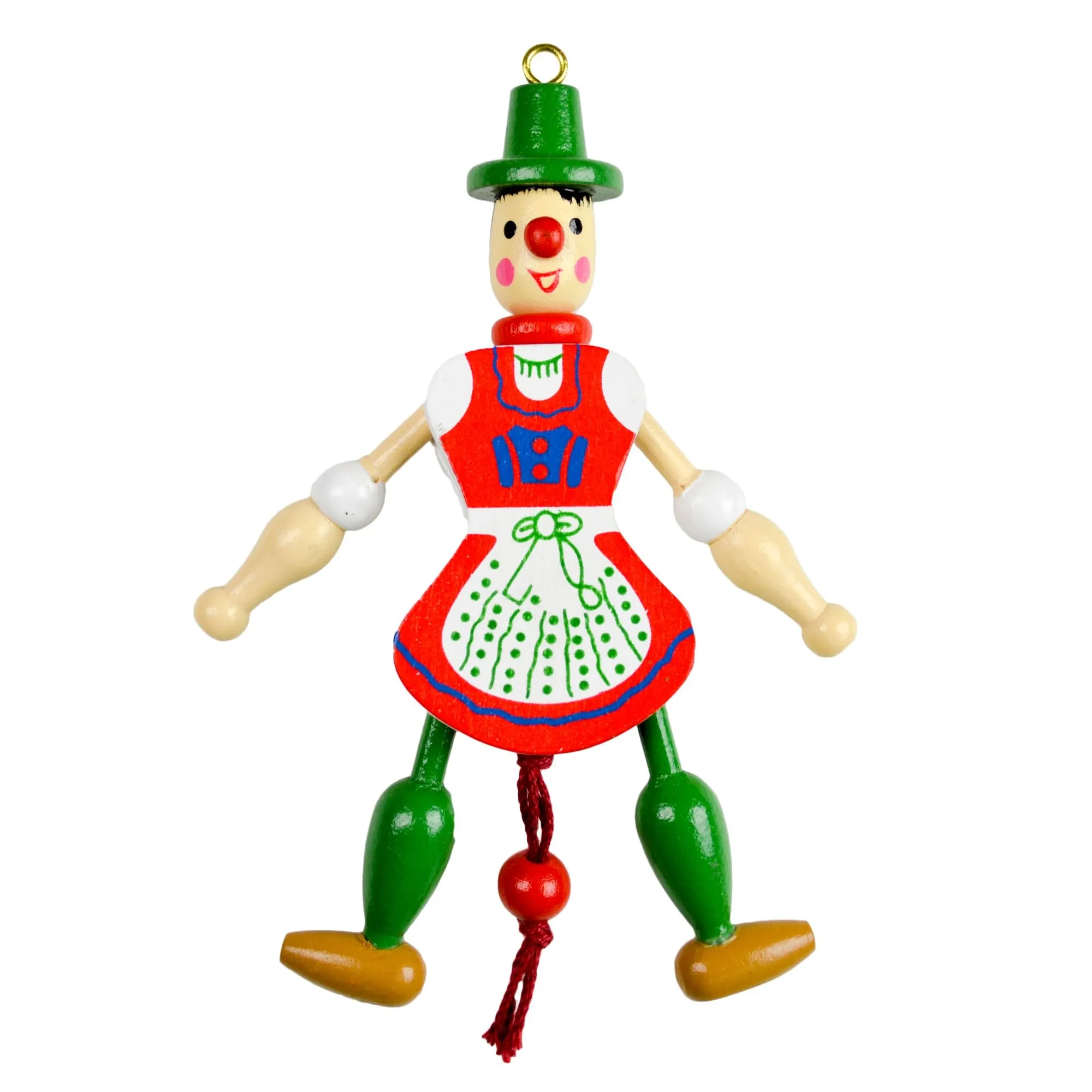 German Gift Girl Jumping Jack Toy