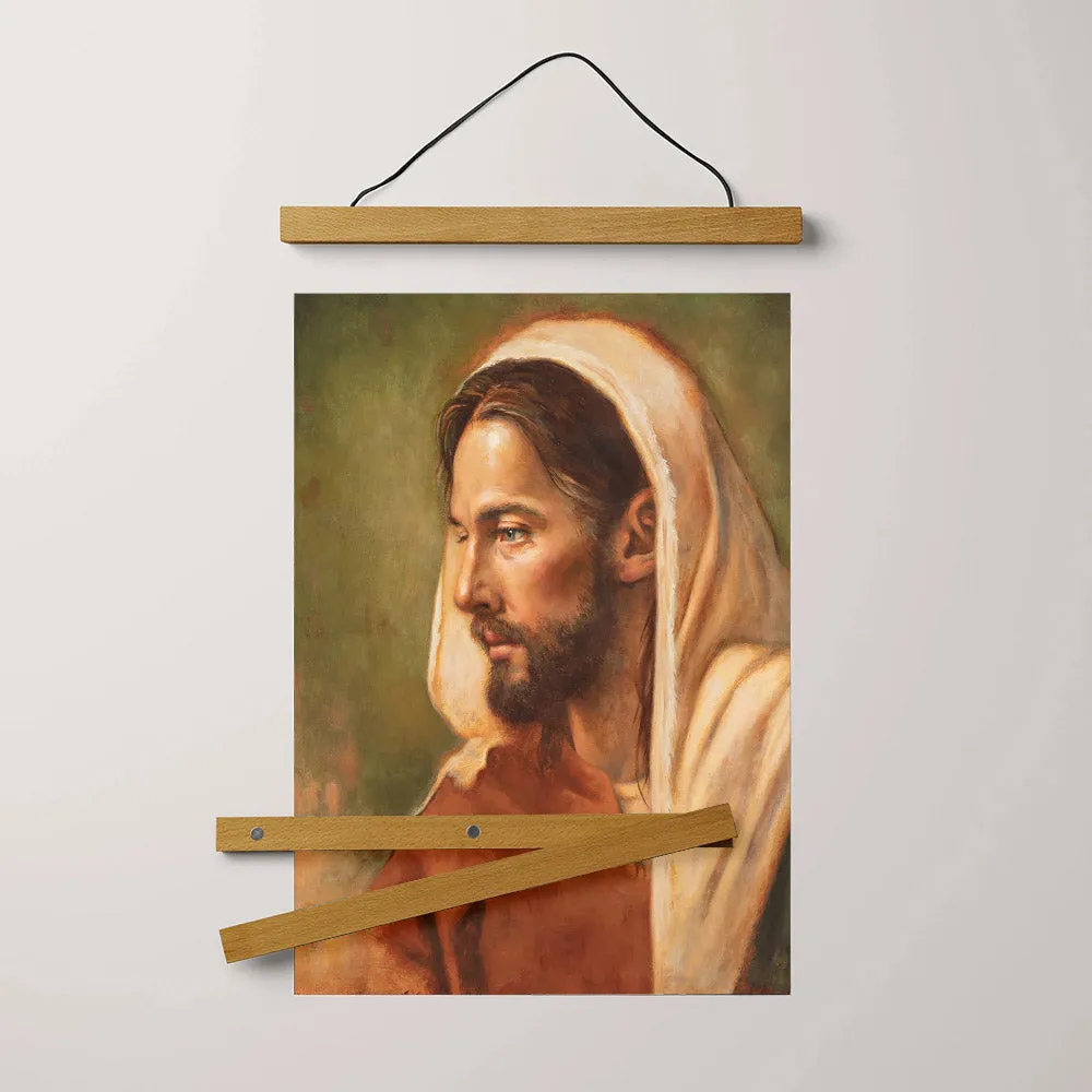 Graven Upon My Hands Hanging Canvas Wall Art - Jesus Picture - Jesus Portrait Canvas - Religious Canvas