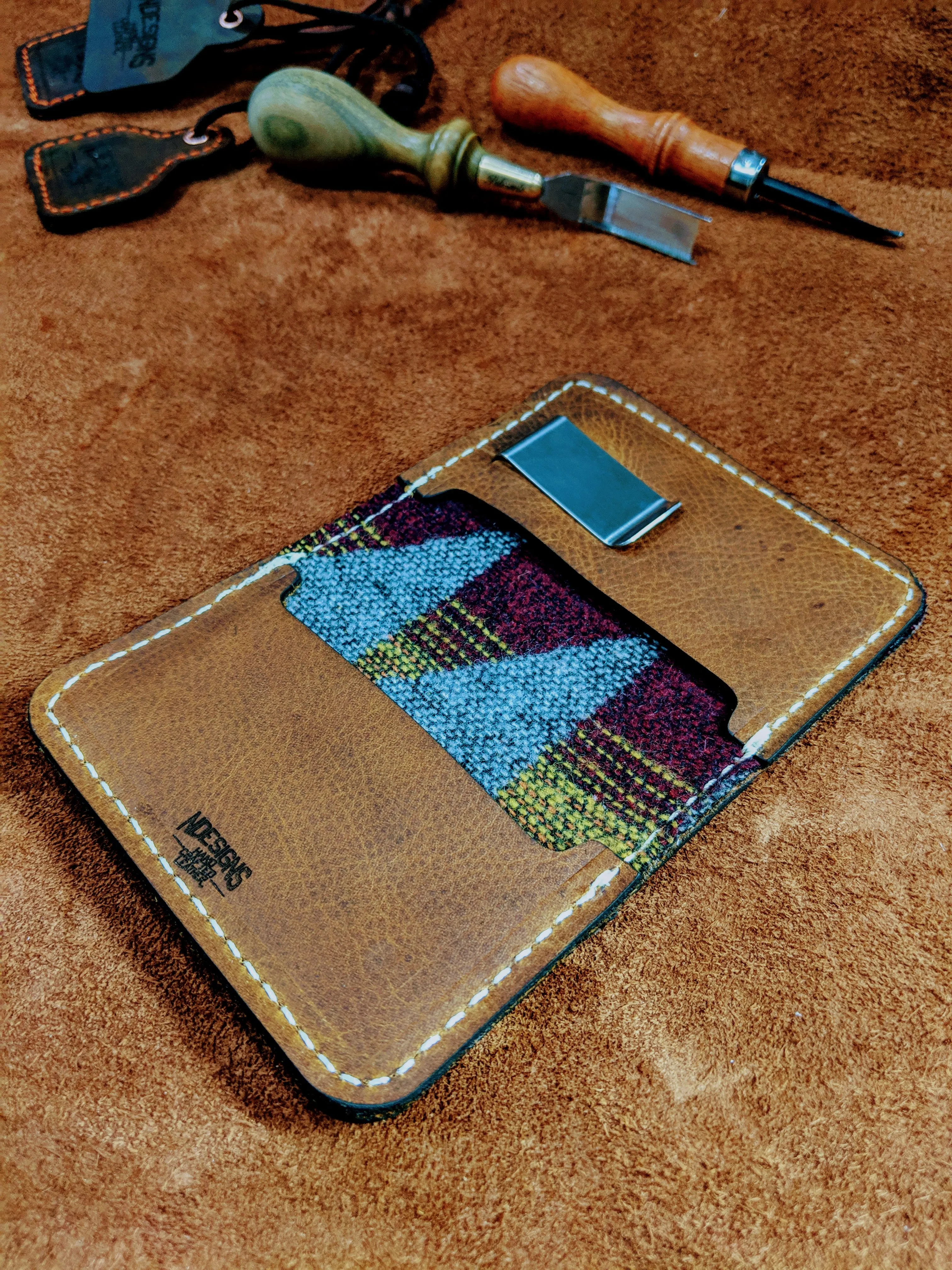 Handcrafted Lineman Brotherhood Premium Leather Wallet