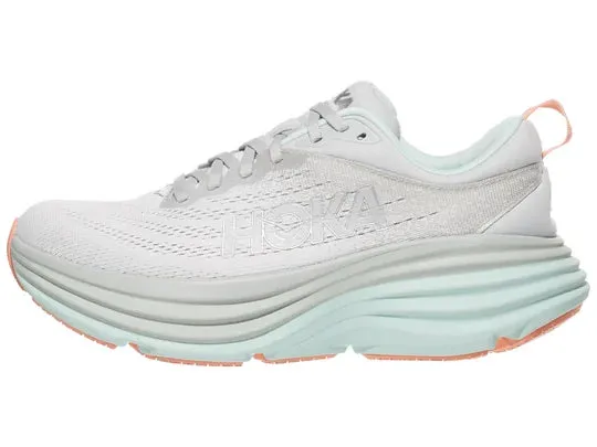 Hoka | Bondi 8 | Women's | Stardust/Aqua Breeze