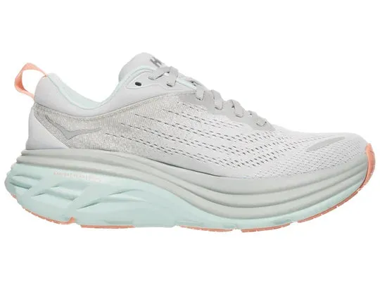 Hoka | Bondi 8 | Women's | Stardust/Aqua Breeze