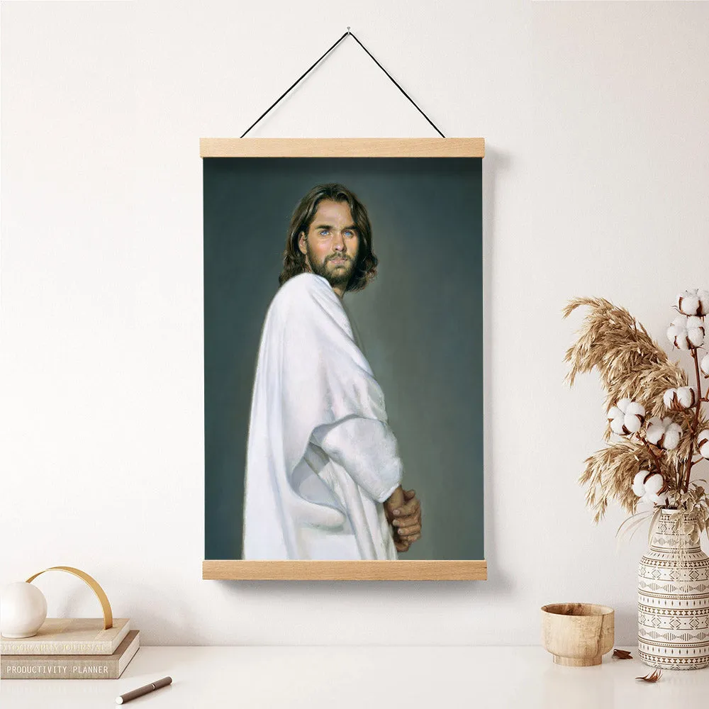 Jesus_6523 Hanging Canvas Wall Art - Jesus Picture - Jesus Portrait Canvas - Religious Canvas