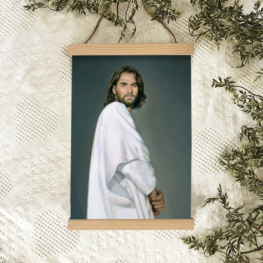 Jesus_6523 Hanging Canvas Wall Art - Jesus Picture - Jesus Portrait Canvas - Religious Canvas