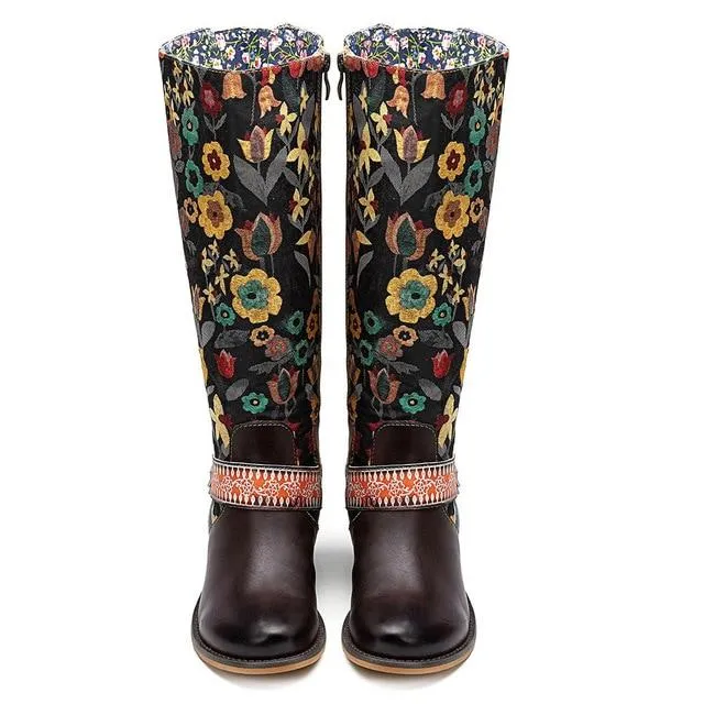 Meadow Boho Hippie Knee-High Boots