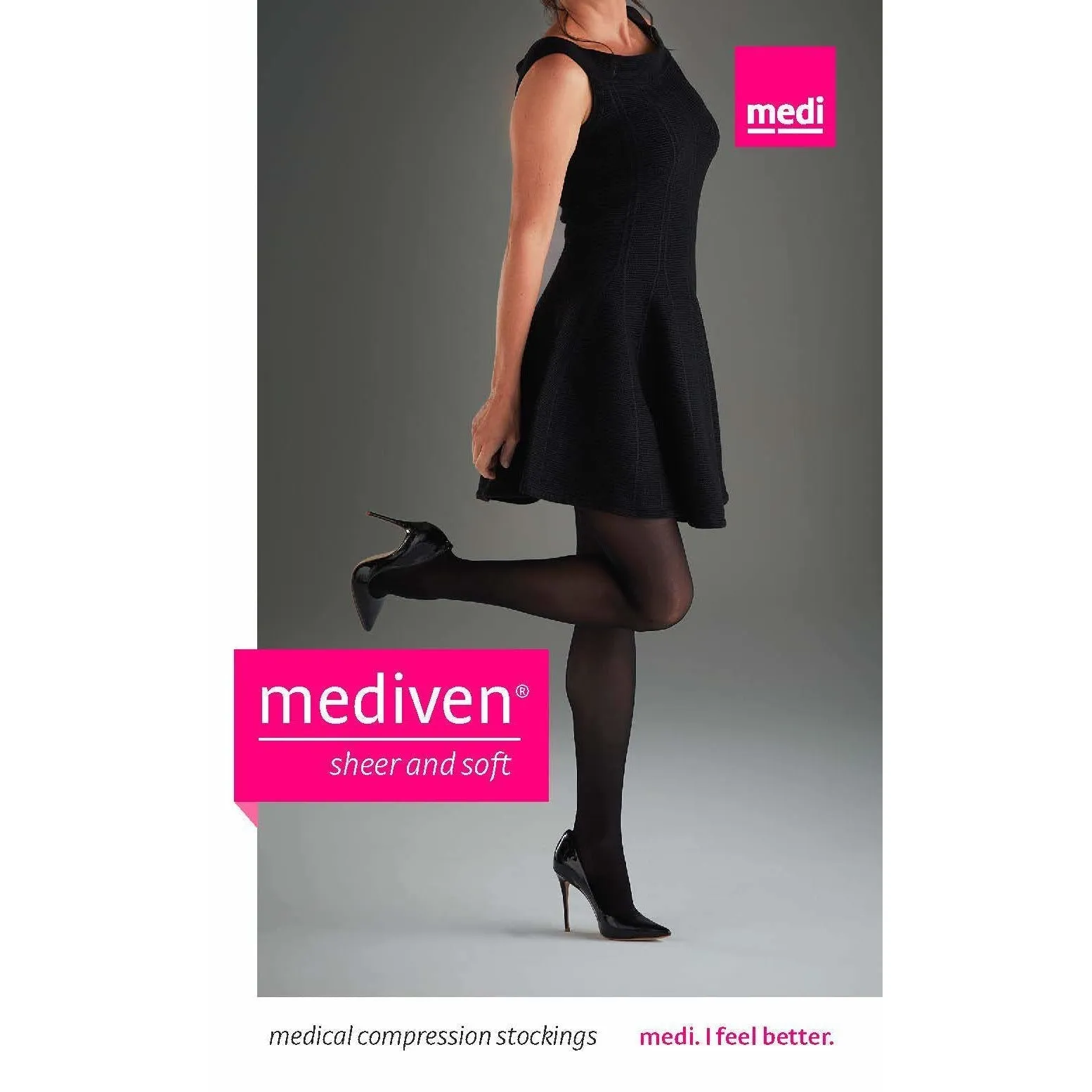 Mediven Sheer & Soft Women's Knee High 15-20 mmHg, Open Toe