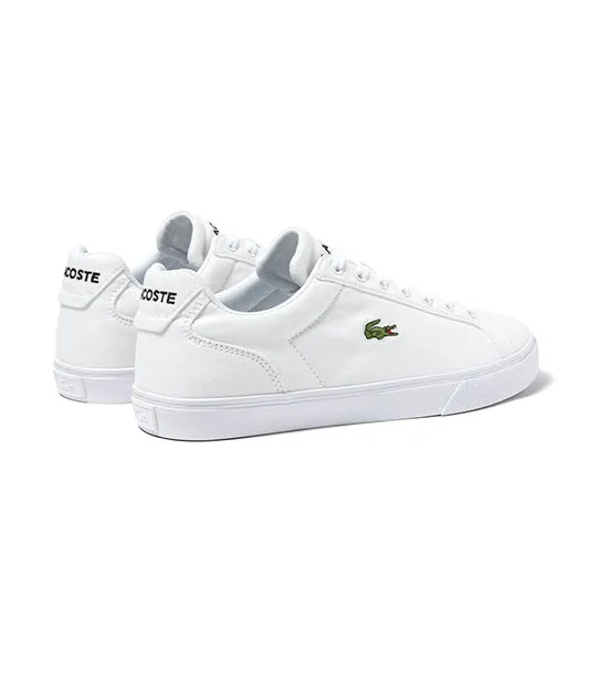 Men's Lacoste Lerond Pro Baseline Leather Trainers White/White