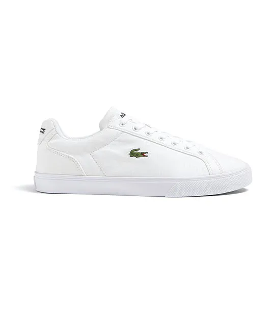 Men's Lacoste Lerond Pro Baseline Leather Trainers White/White