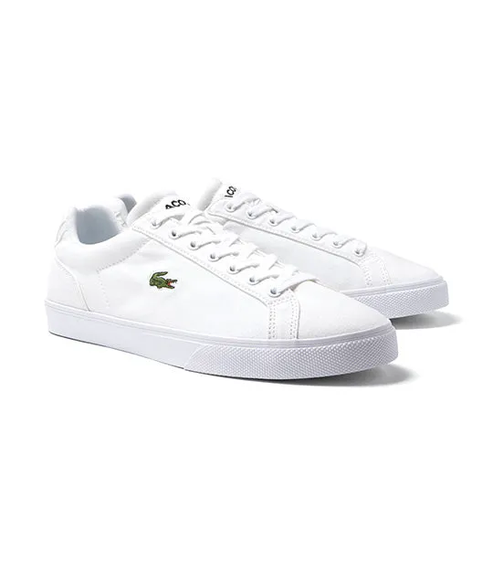 Men's Lacoste Lerond Pro Baseline Leather Trainers White/White