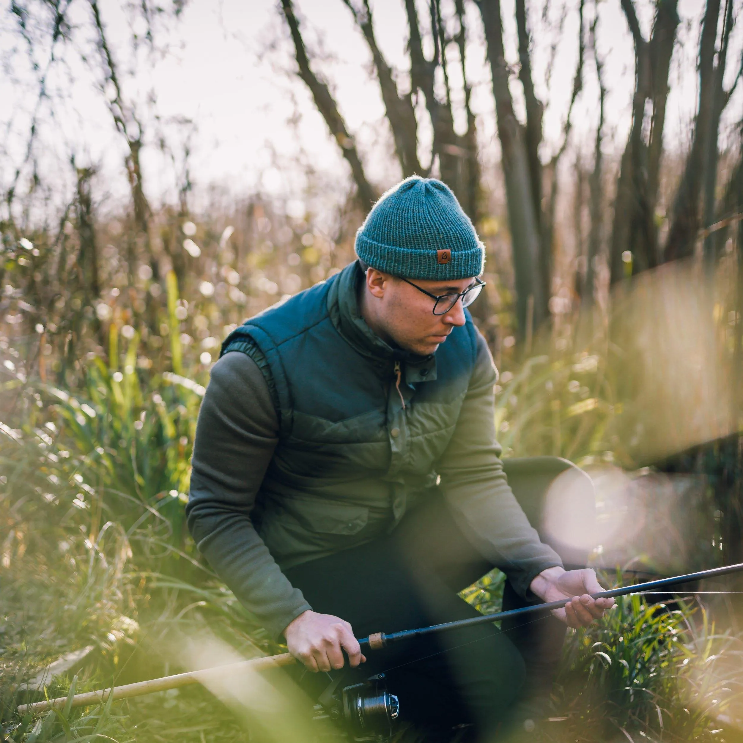 Midnight Black Slack Fit Wooly Hat