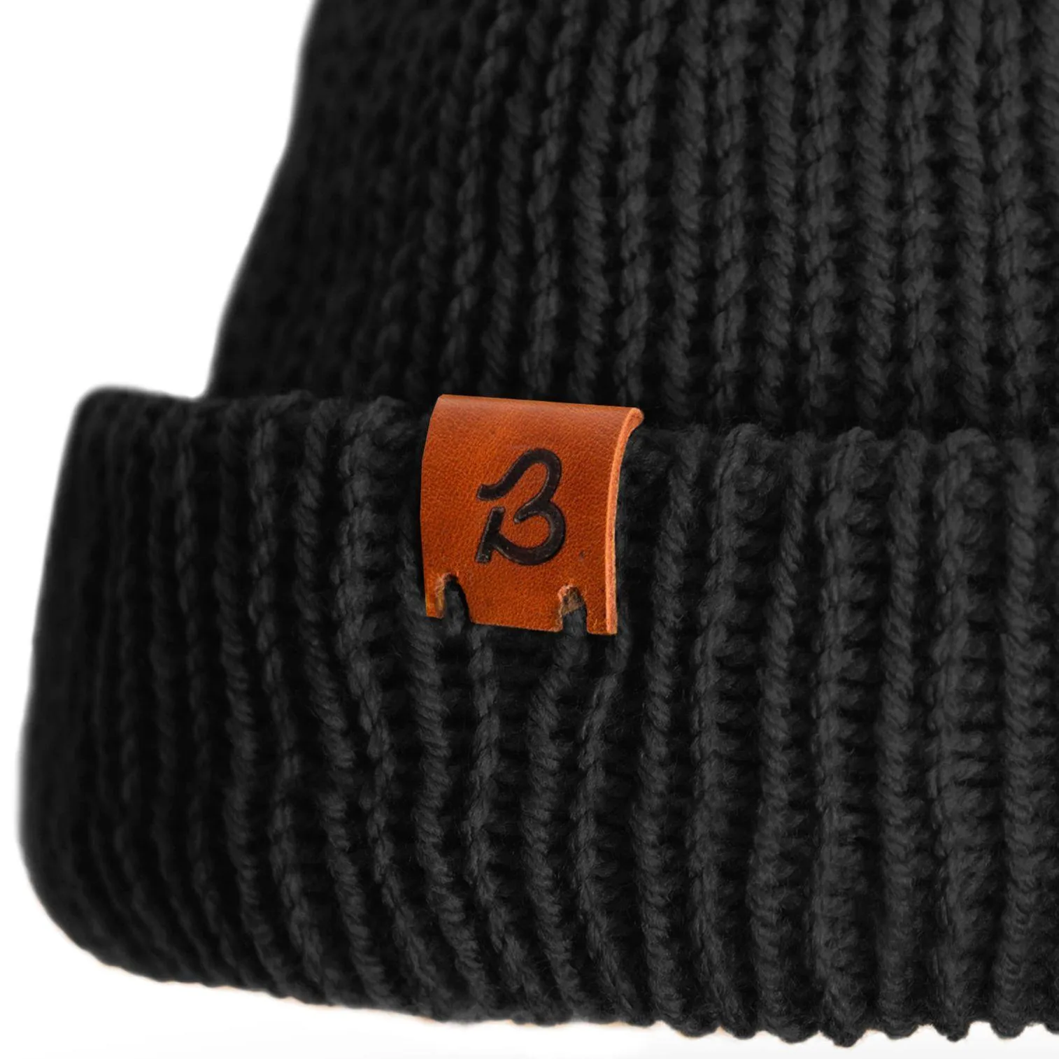 Midnight Black Slack Fit Wooly Hat