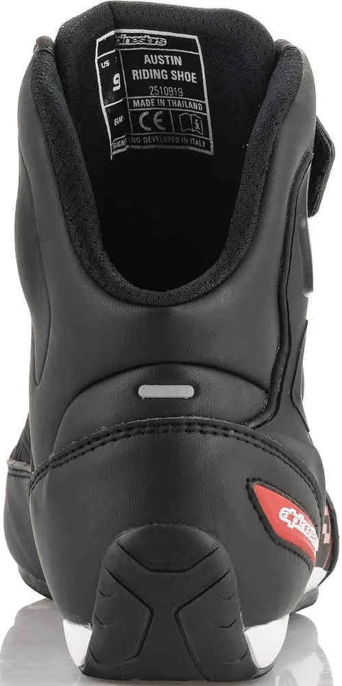 MM93 Austin Alpinestars Motorcycle Shoes Black/Red/White