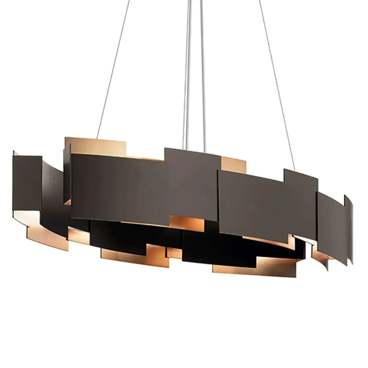 Mona 34 In. LED Chandelier Bronze Finish