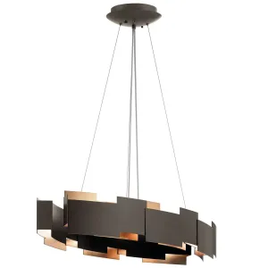 Mona 34 In. LED Chandelier Bronze Finish