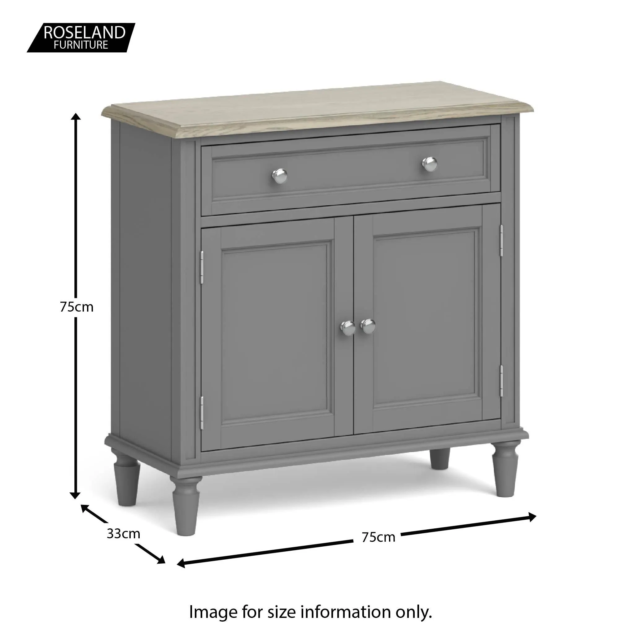 Mulsanne Grey Mini Sideboard Unit