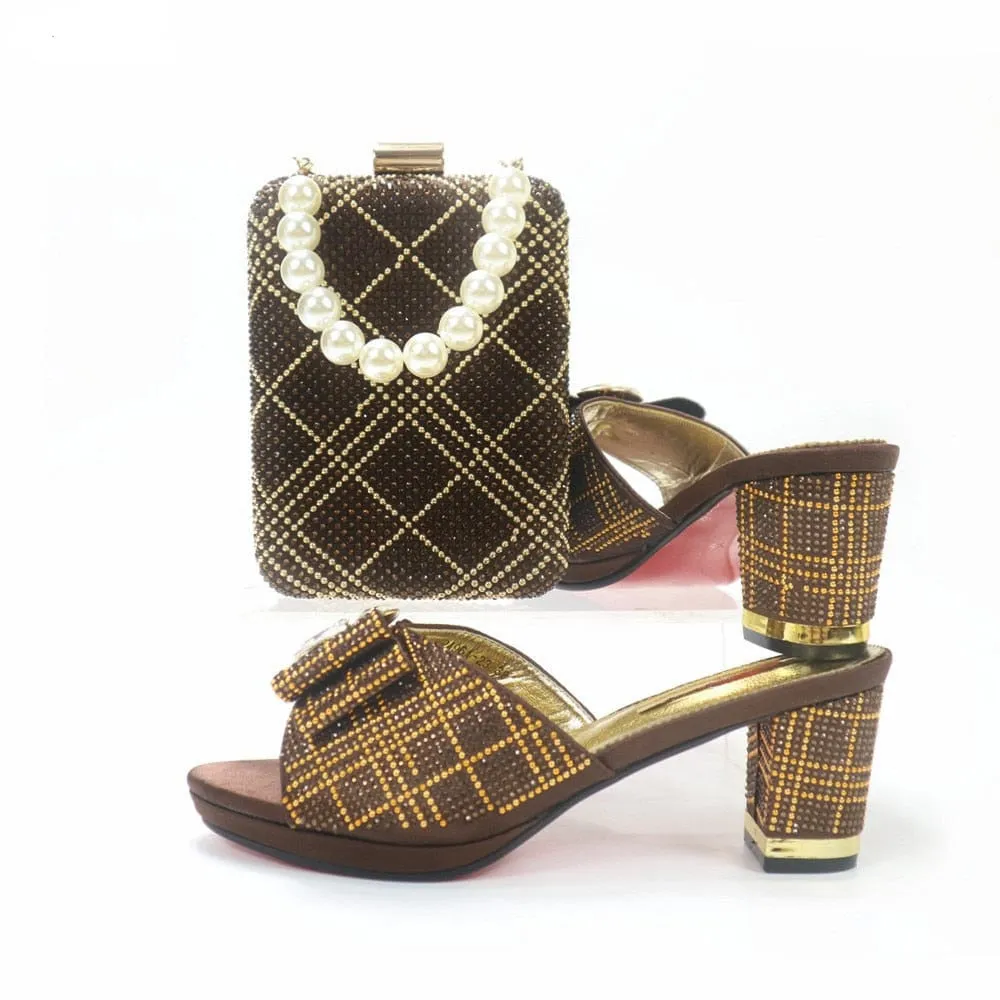 Nigerian Shoes And Bag Set