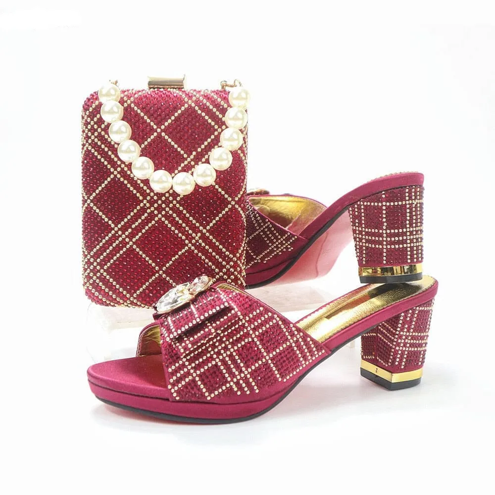 Nigerian Shoes And Bag Set