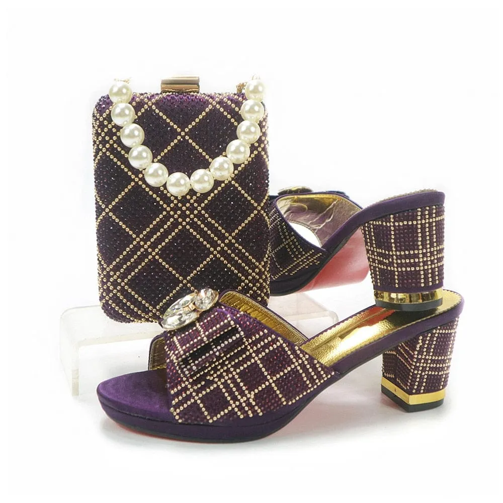 Nigerian Shoes And Bag Set