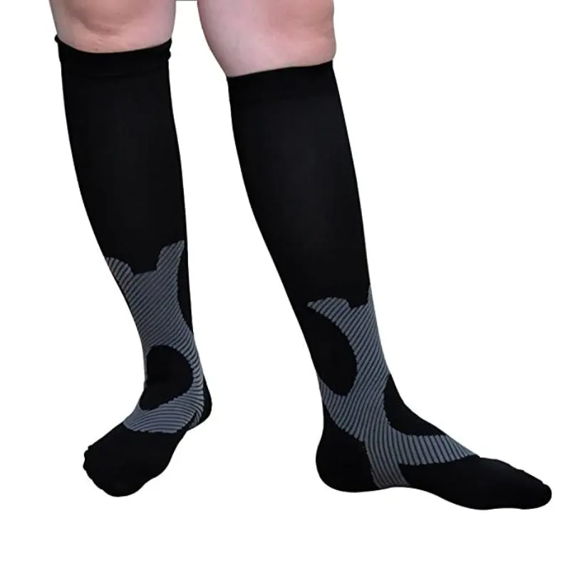 OCW Unisex Socks Arch Support Breathable Non Slip Cuff Reinforced Heel Compression Socks