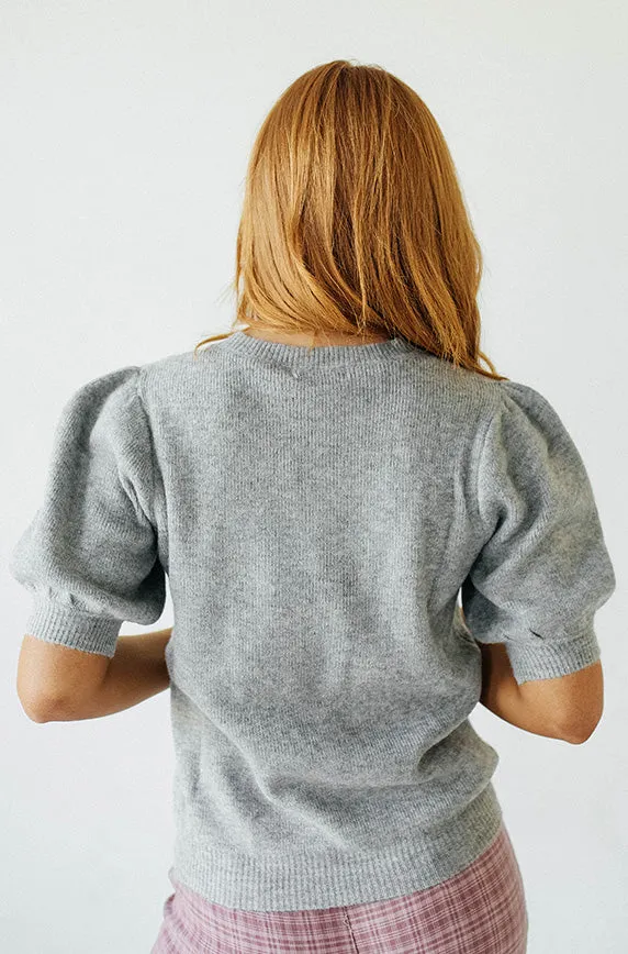 On the Go Gray Ribbed Sweater - Restocked