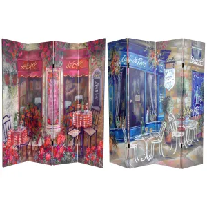 Parisian Cafe Art Print Screen (Canvas/Double Sided)