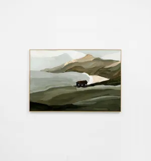 Peaceful Cove 152cm x 102cm Green Canvas Wall Art Print