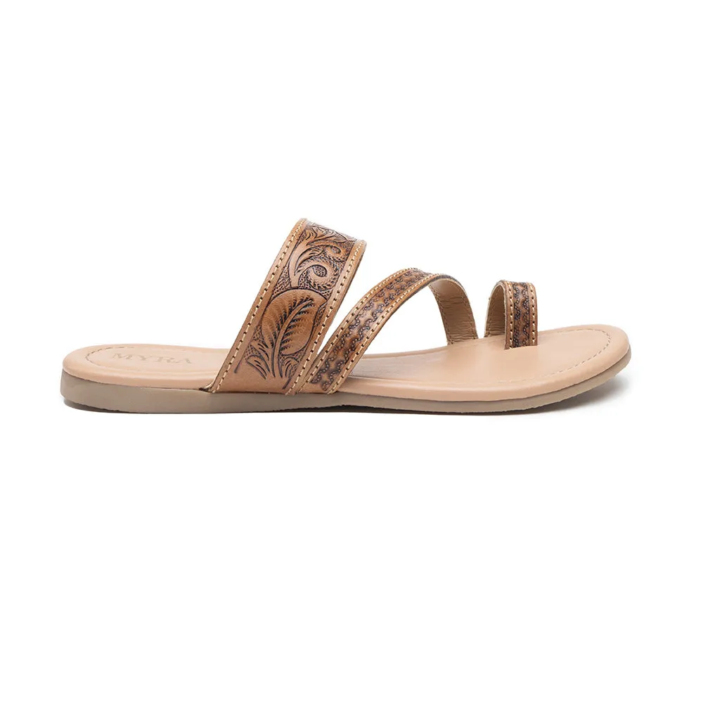 Point Ridge Hand-tooled Sandals