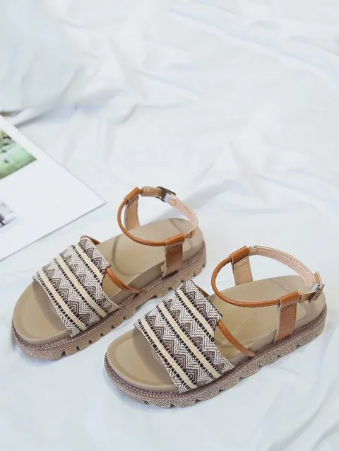 Queenly Printed Design Sandals