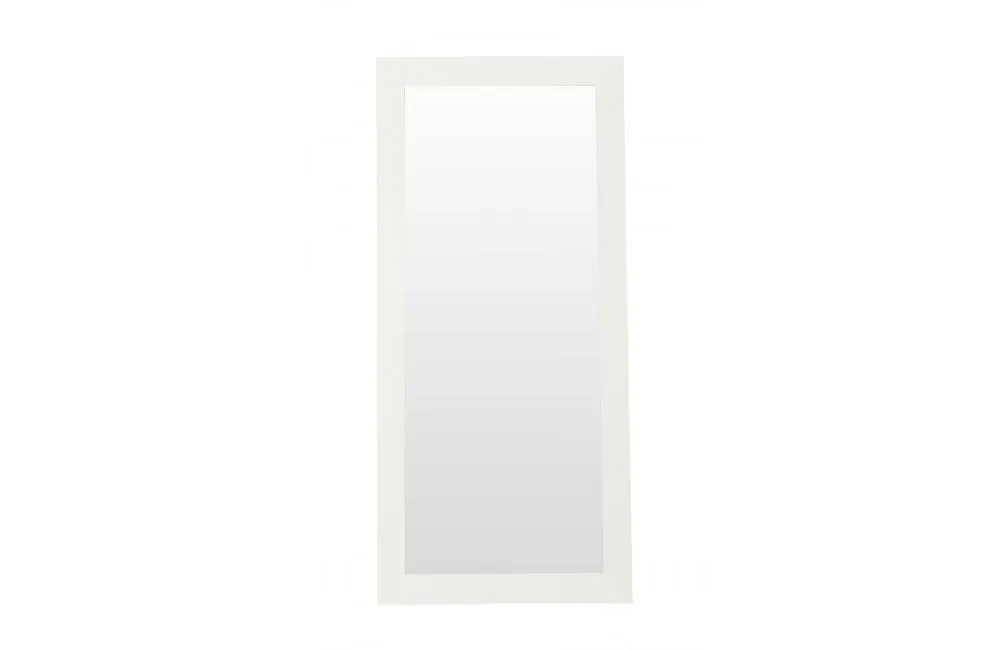 Regal Modern Crocodile Lacquer Mirror White