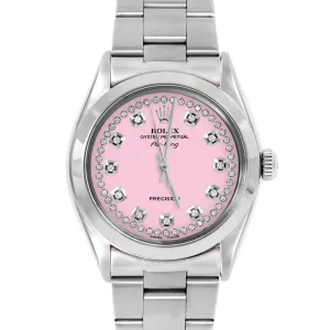 Rolex Air King 34mm | 5500-SS-PNK-STRD-SMT-OYS